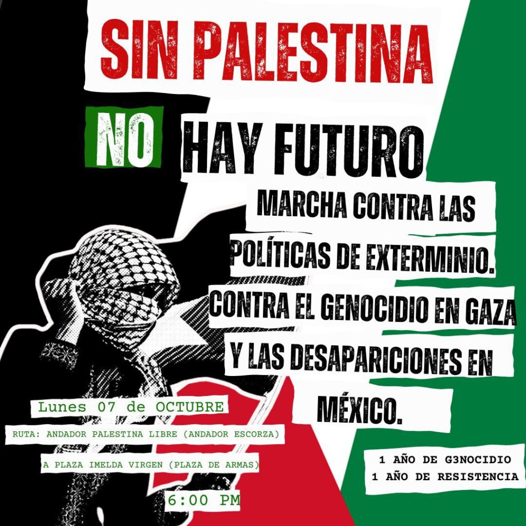 Sin Palestina no hay futuro, Jalisco 7 de octubre