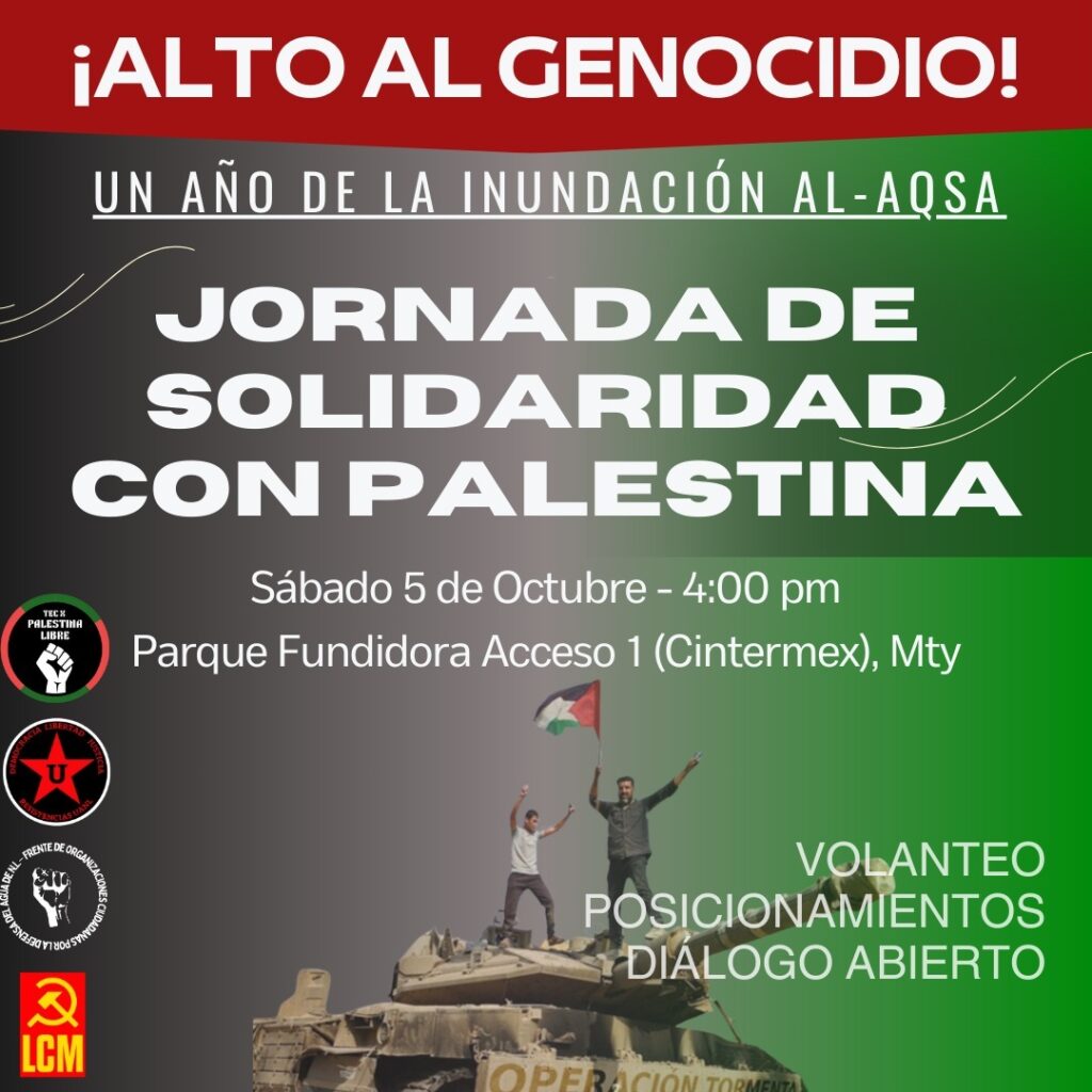 Jornada de Solidaridad con Palestina, Nuevo León