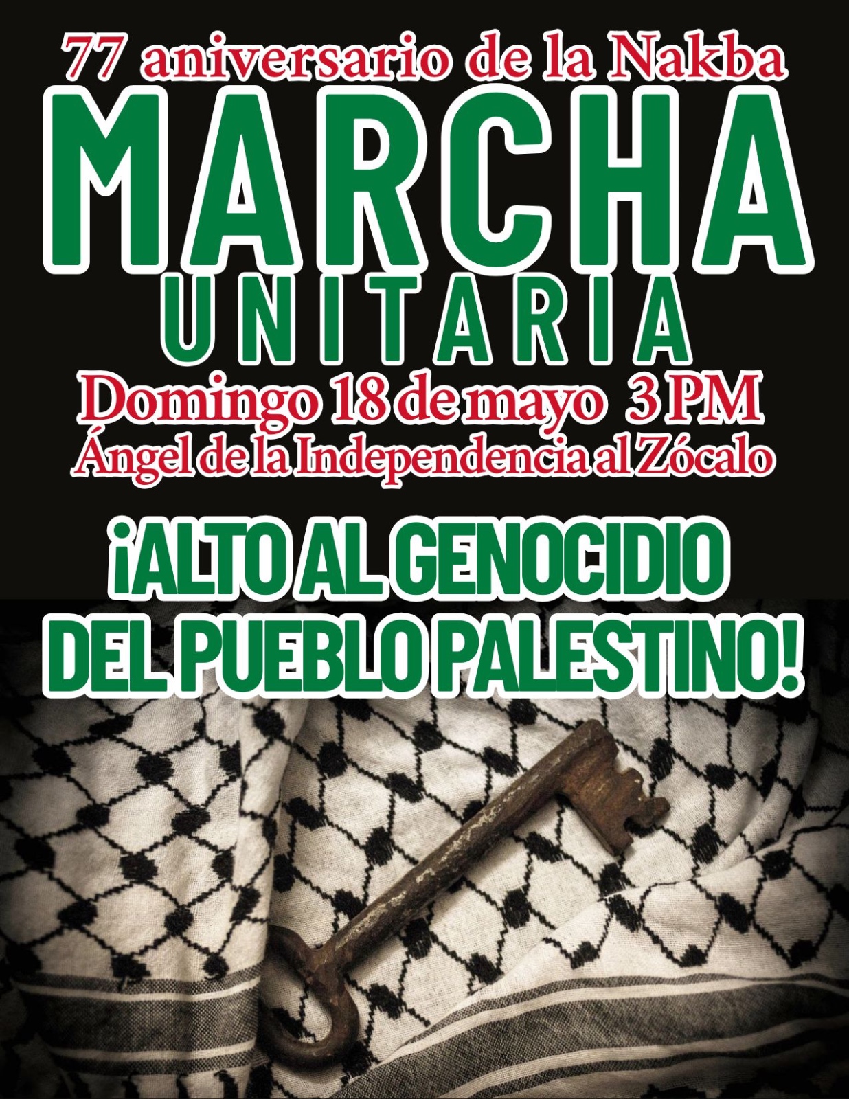 77 años de Al Nakba. El genocidio continúa.